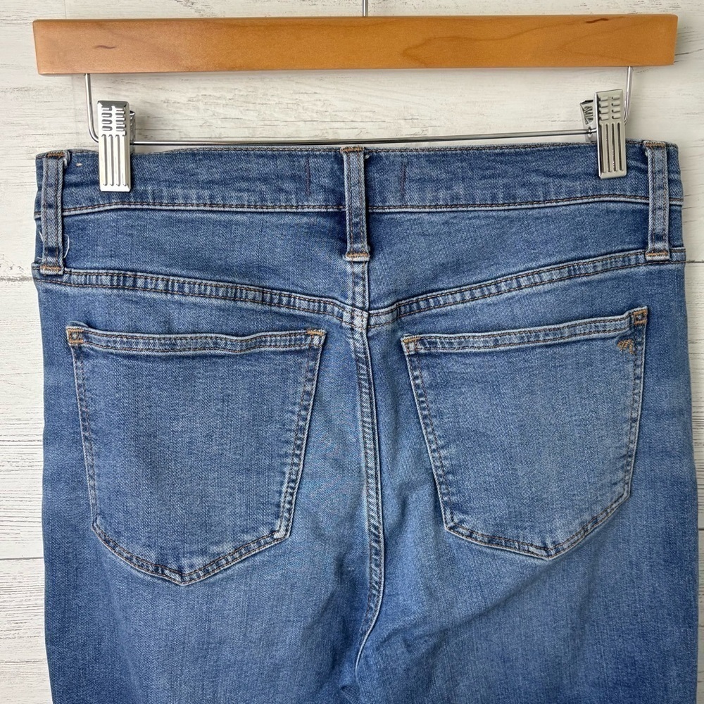 Madewell Stovepipe Jeans in Harsdale Wash Slim Stretch High Rise Denim 27 - Picture 9 of 15
